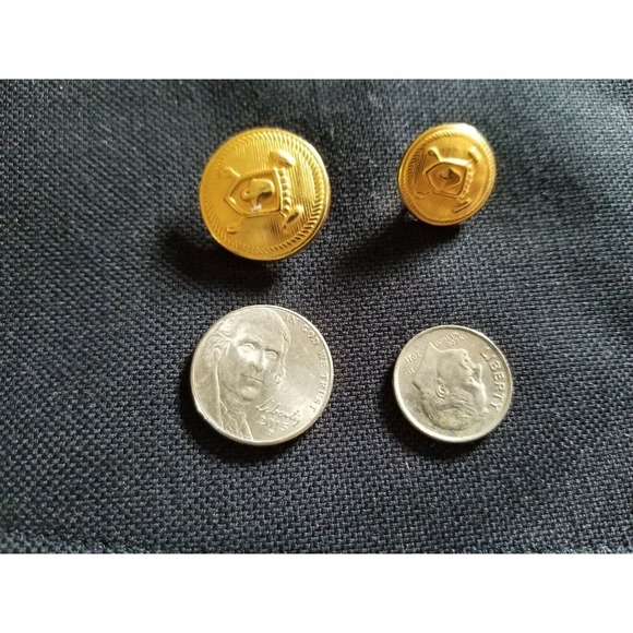 Ralph Lauren POLO Metal Set Lot 15mm & 20mm Gold Blazer Replacement Buttons L572 - Picture 4 of 7